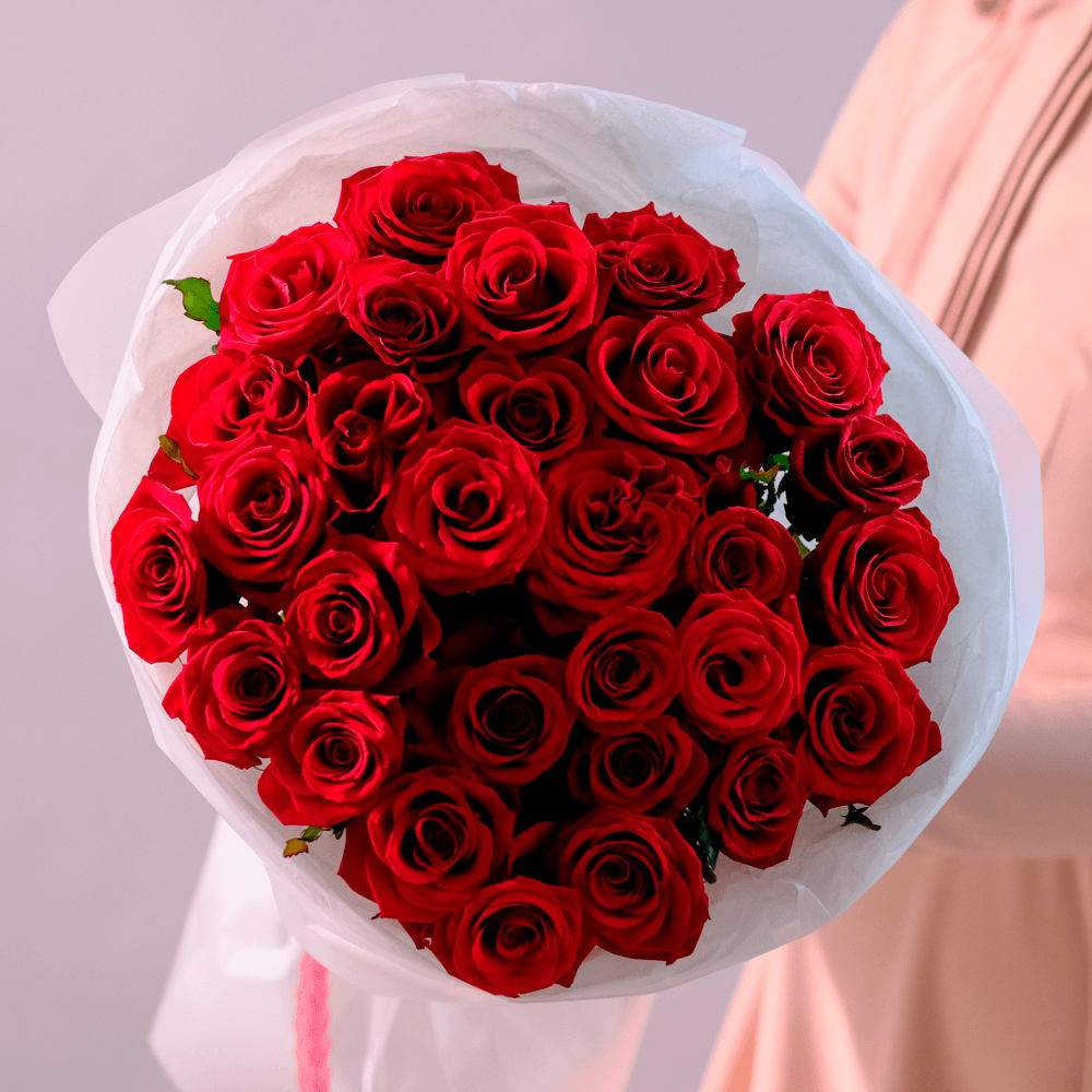 Букет 29 красных роз