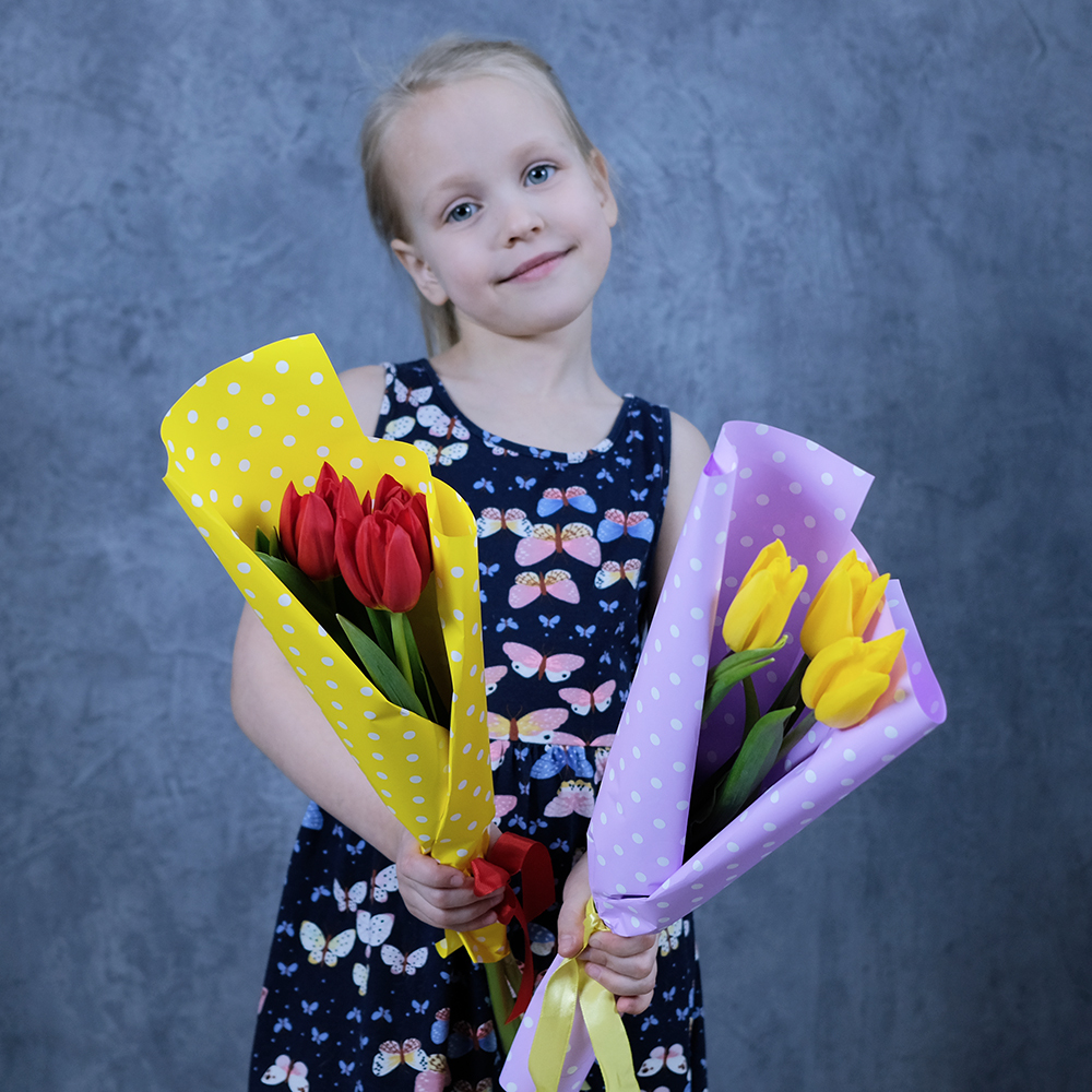 Букет из 3 тюльпанов Букет из 3 тюльпанов