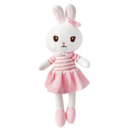 Мягкая игрушка "Зайка с бантиком " 45см