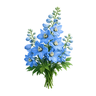 Букеты с дельфиниумом