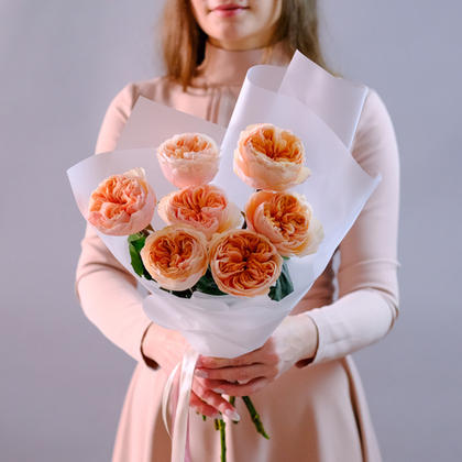 Букет садовых роз Хорошее настроение #227