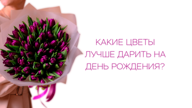 Какие цветы лучше дарить на День рождения?