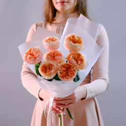 Букет садовых роз Хорошее настроение #227