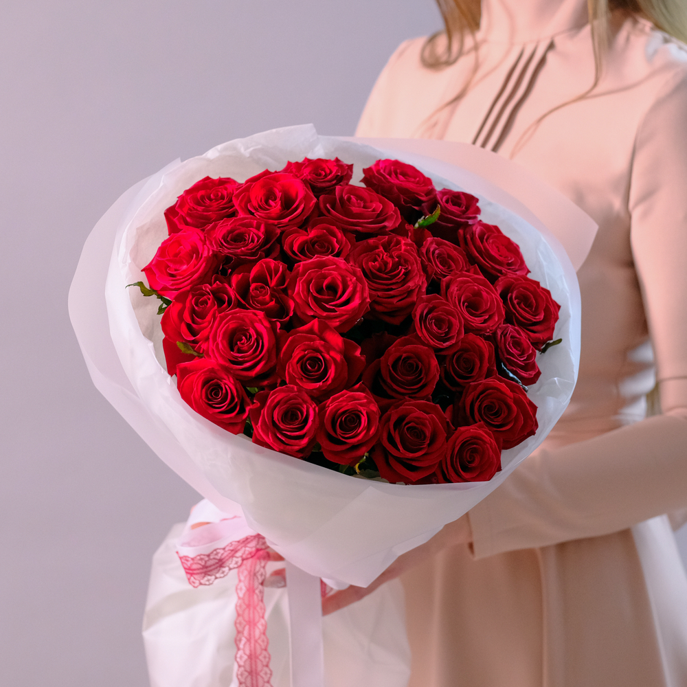 Букет красных роз #219