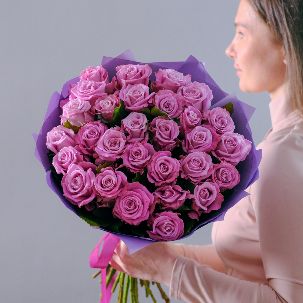 Букет лавандовых роз "Дыхание прованса"