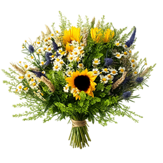 Букеты из полевых цветов