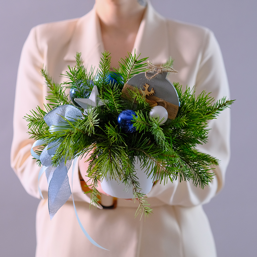 Новогодняя композиция в кружке #720