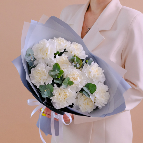 Купить Нежный букет белых диантусов #948