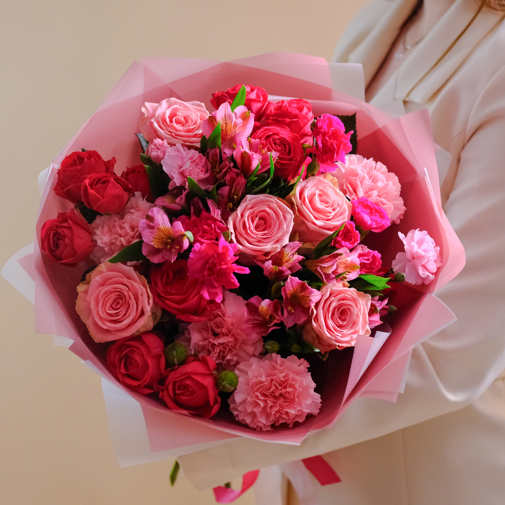 Нежный букет "От сердца к сердцу" #202