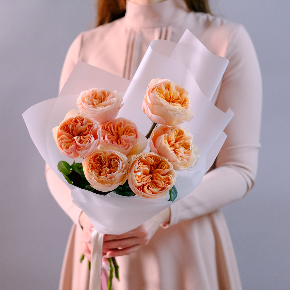 Букет садовых роз Хорошее настроение #227