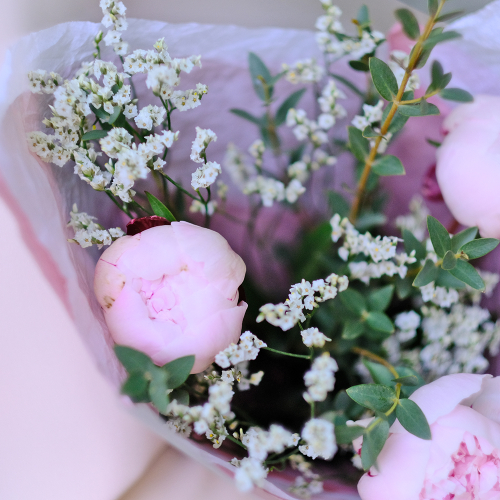 Купить Букет-комплимент из пионов #5191