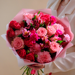 Нежный букет "От сердца к сердцу" #202