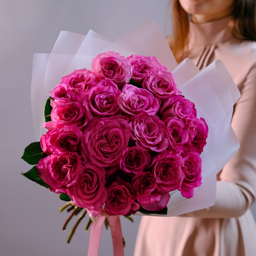 Купить Букет садовых роз Эшли Пинк #225