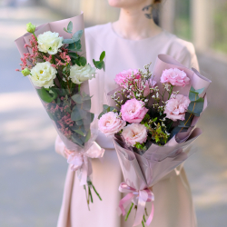 Букет-комплимент из эустомы #514