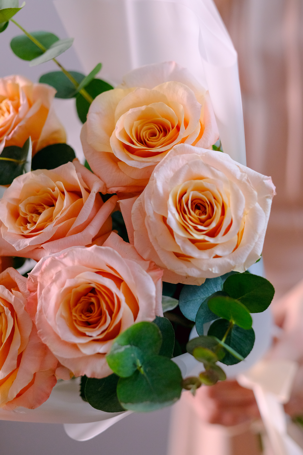 Букет садовых роз Мерцание #228