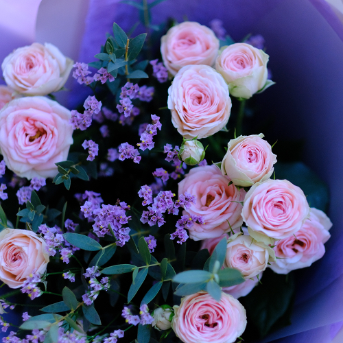 Купить Букет кустовых пионовидных роз Grandmas Finest Katy #584