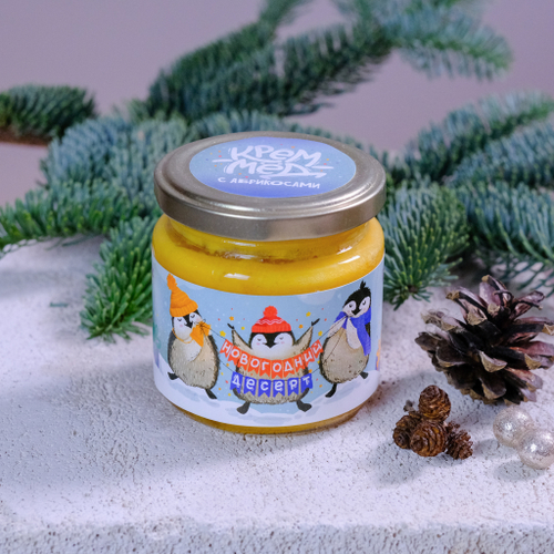 Купить Крем-мед "Новогодний десерт" с абрикосами