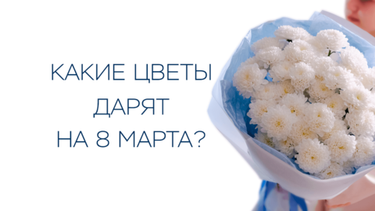 Какие цветы дарят на 8 марта?