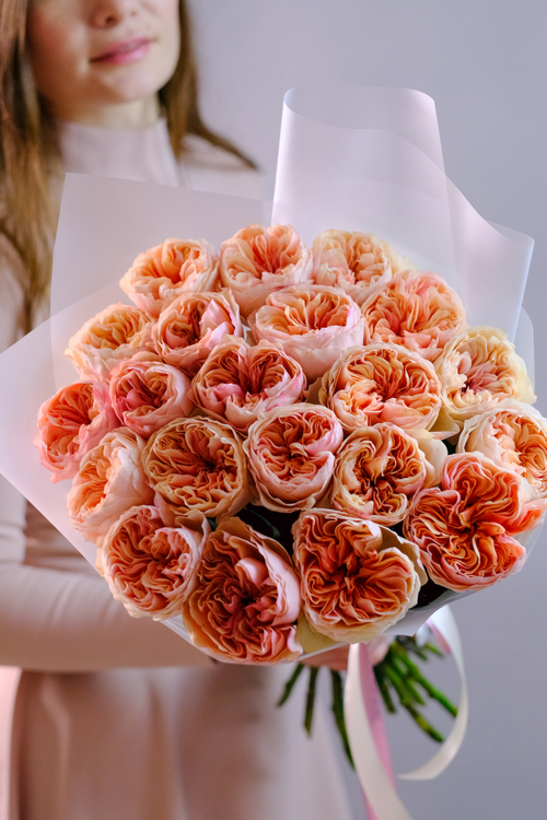 Купить Букет садовых роз Хорошее настроение #234