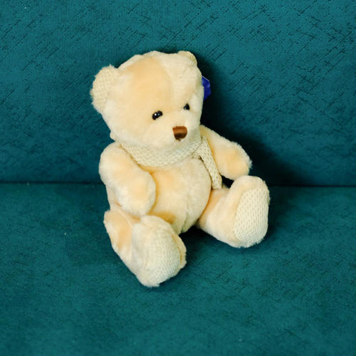 Купить Мягкая игрушка Мишка в шарфе 14см