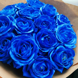 Розы синие от 9шт