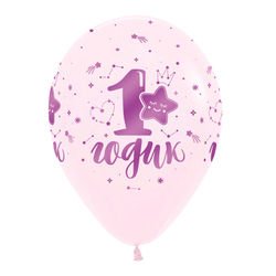 Воздушные шары «‎Первый день рождения» (девочка)