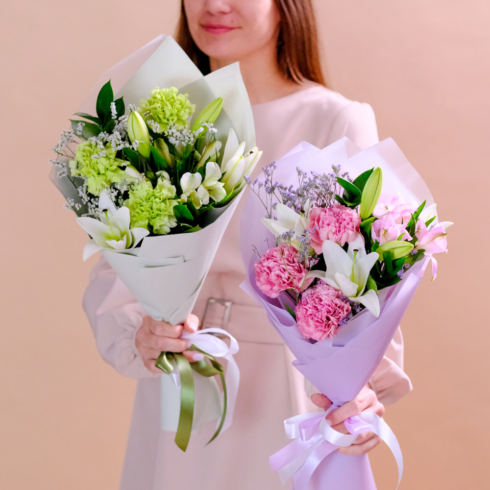 Букет-комплимент с лилией #975