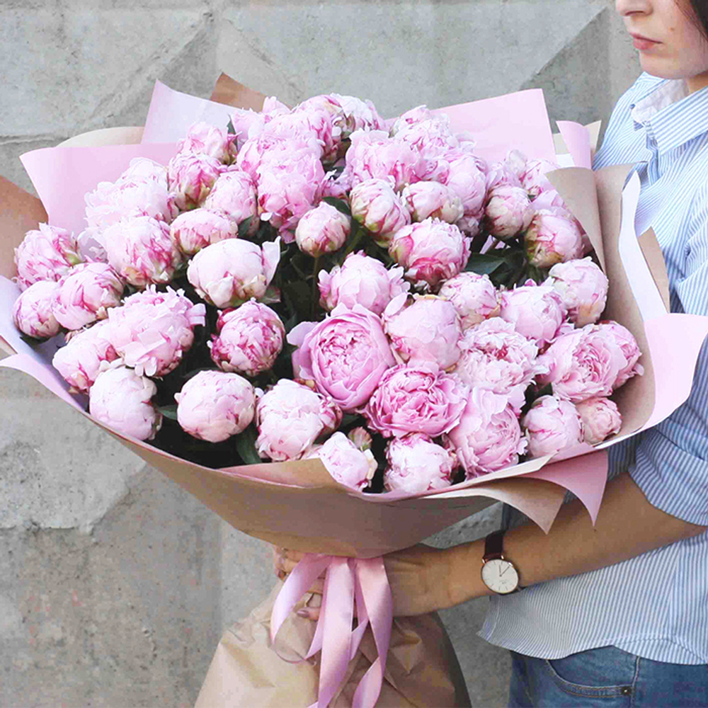 Пионы розовые "Sarah Bernhardt" от 3шт