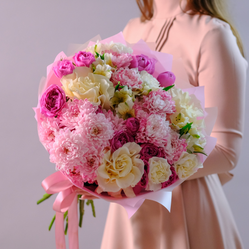 Купить Букет с пионовидными розами "Мечты" #216