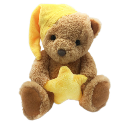 Медведь в колпаке со звездой 30см