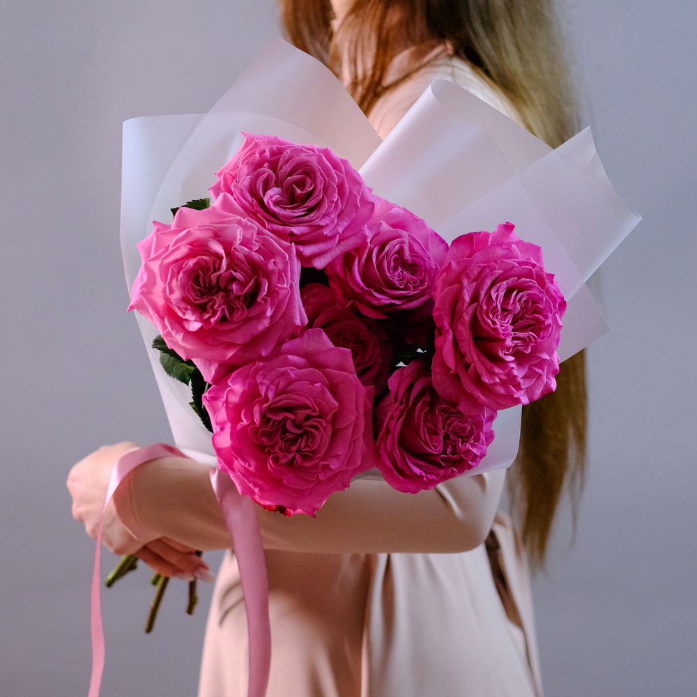 Букет садовых роз Эшли Пинк #230