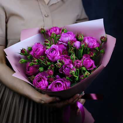 Букет пионовидных роз "Le Bonheur"