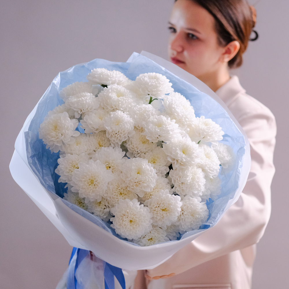 Букет из кустовых хризантем Алтай