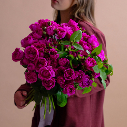 Букет пионовидных роз «‎Рич» #12