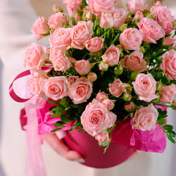 Нежная композиция из кустовых роз #190