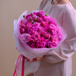 Букет пионовидных роз «Поймай импульс»