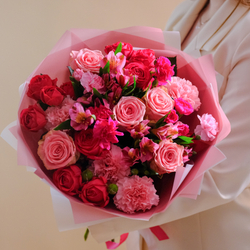 Нежный букет "От сердца к сердцу" #202