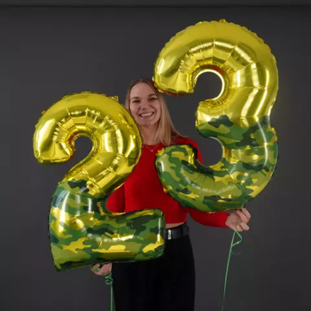 Воздушные шары-цифры "23 февраля"