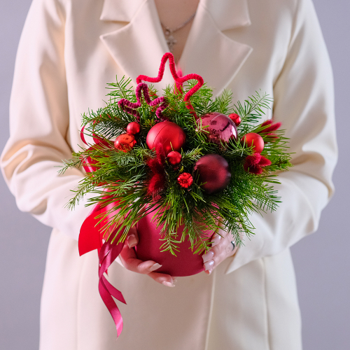 Купить Новогодняя композиция "Бордо" #719