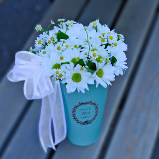 Композиция-комплимент с ромашками