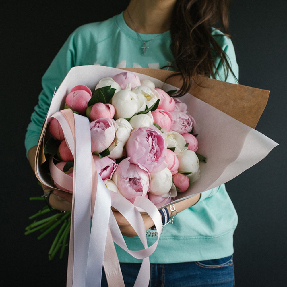 Купить букет пионов в Перми