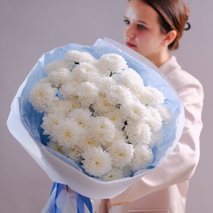 Букет из кустовых хризантем Алтай