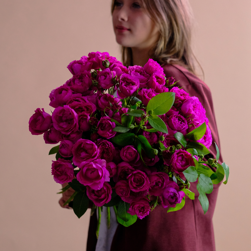 Букет пионовидных роз «‎Рич» #12