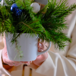 Новогодняя композиция в кружке #720