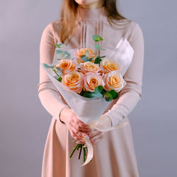 Букет садовых роз Мерцание #228