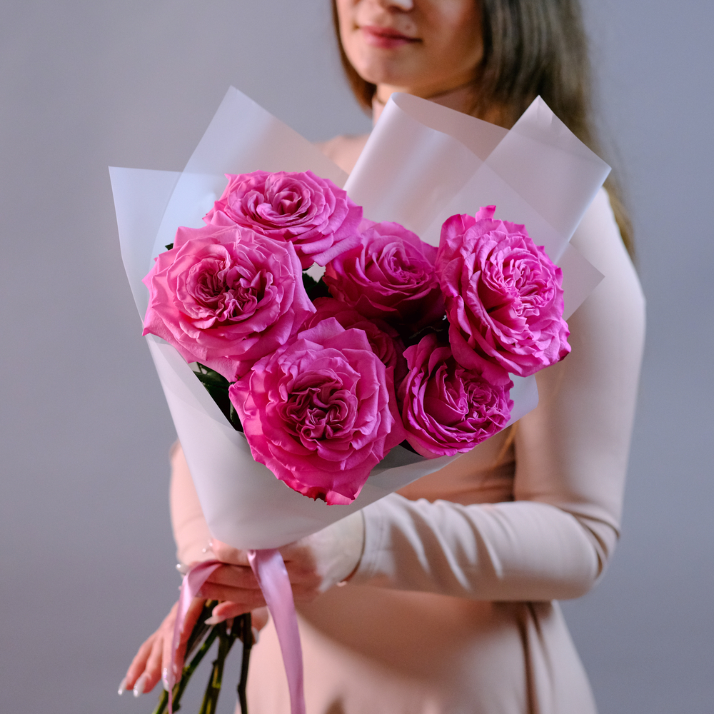 Букет садовых роз Эшли Пинк #230