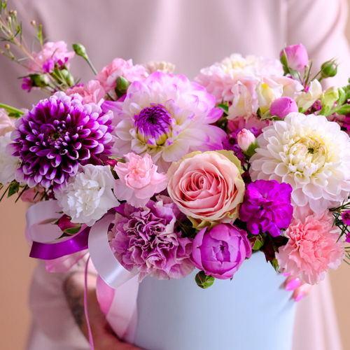 Купить Композиция летняя #54 с георгинами