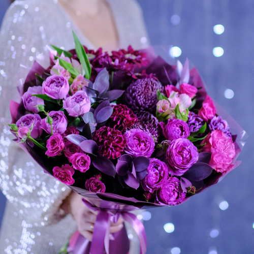 Купить Букет #357 с пионовидными розами