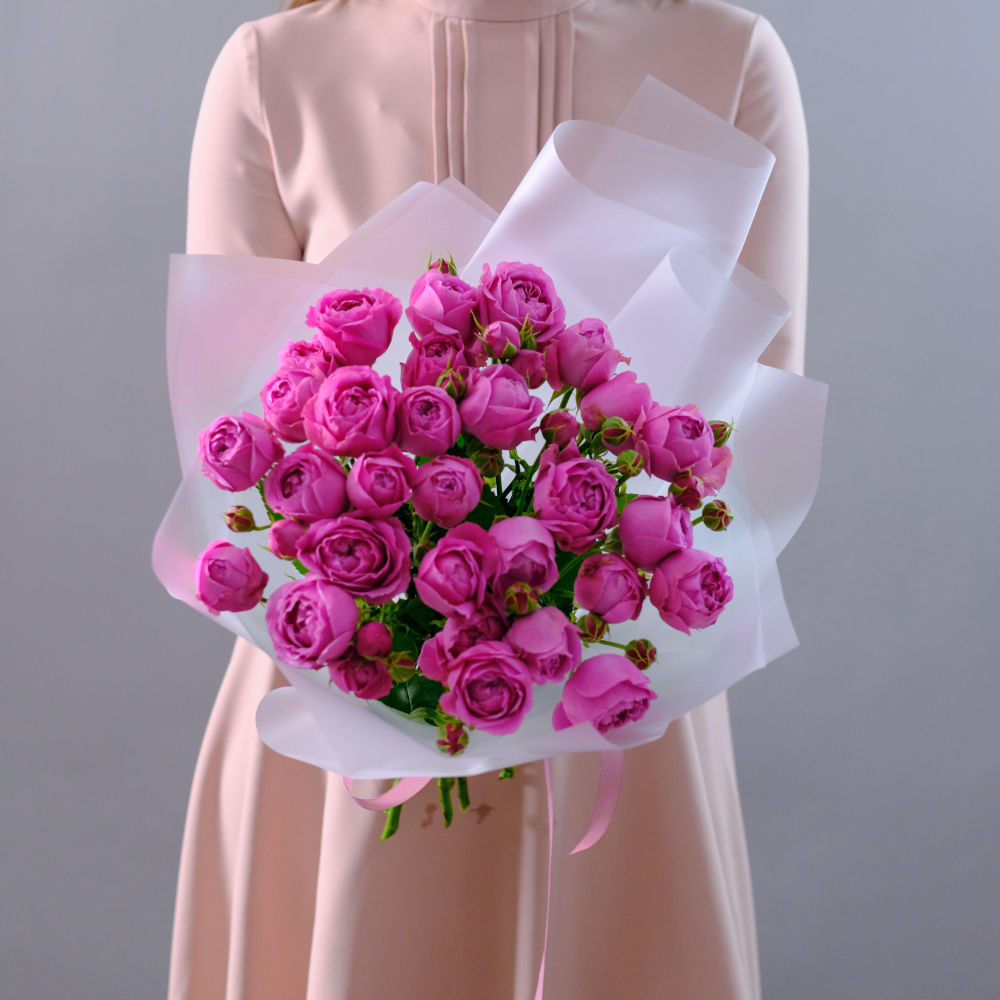 Букет пионовидных роз Misty Bubbles M