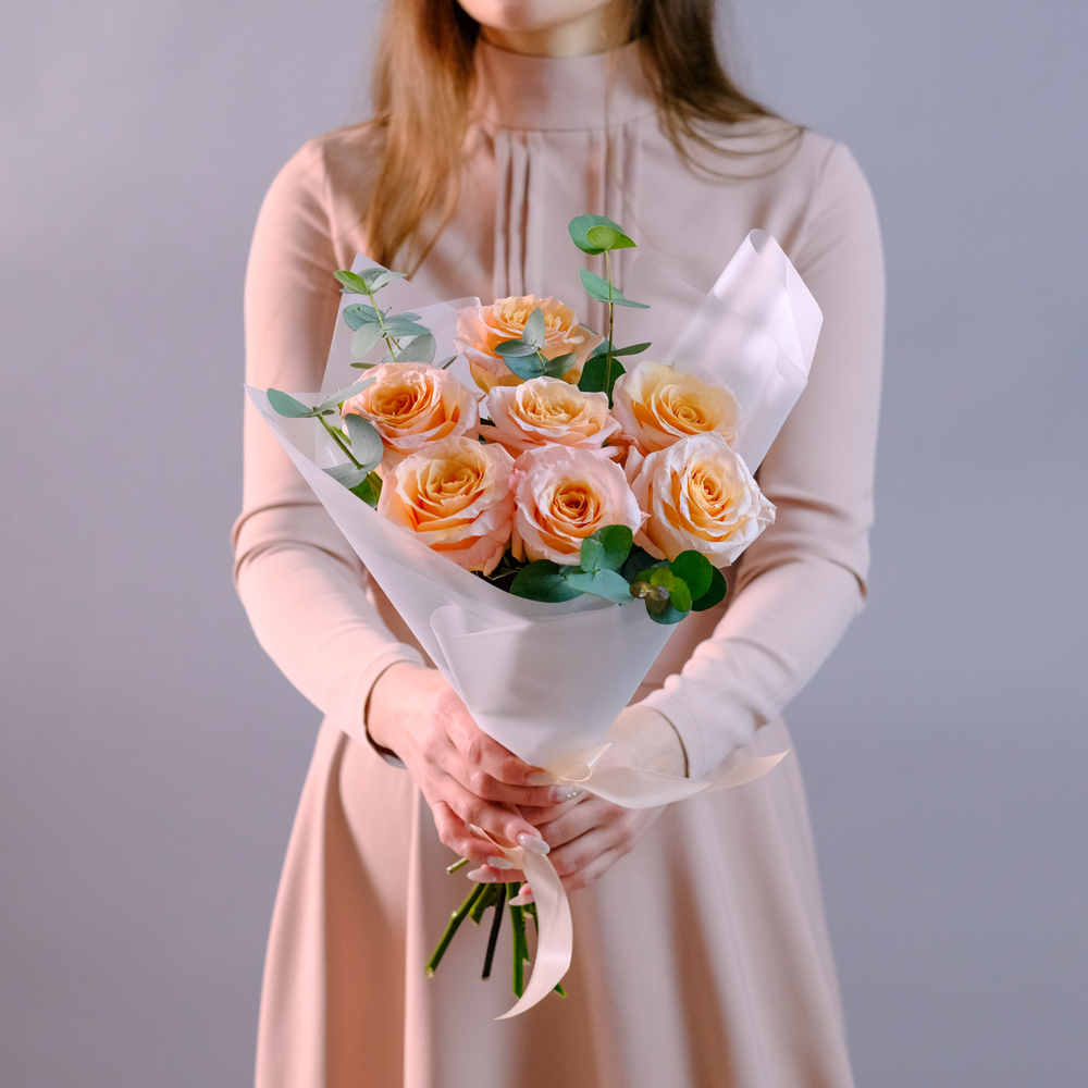 Букет садовых роз Мерцание #228